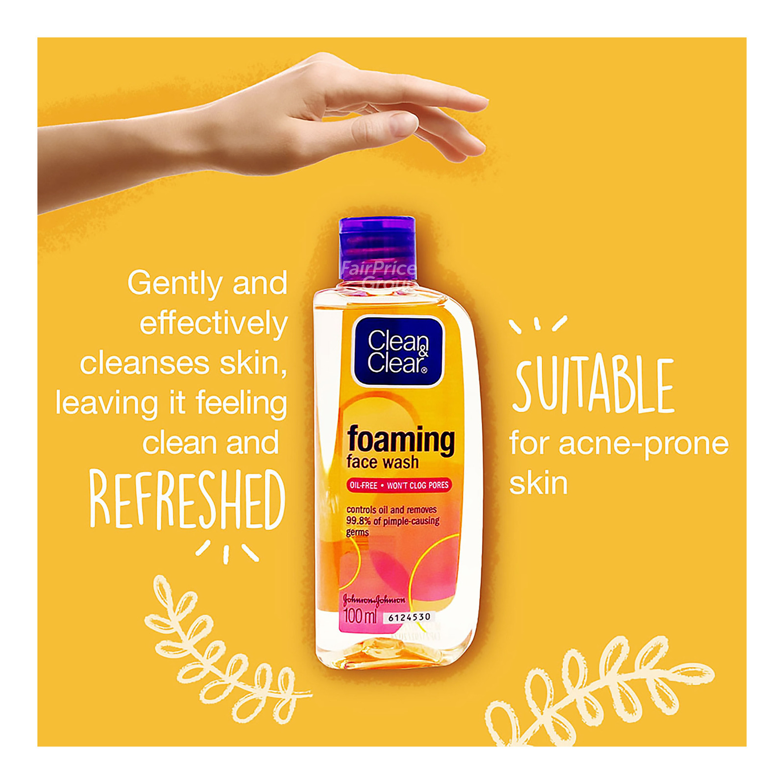 フレンチぶるClear wash cleansing foam 100g Clean & Clear Essentials Foaming Facial Wash | NTUC FairPrice