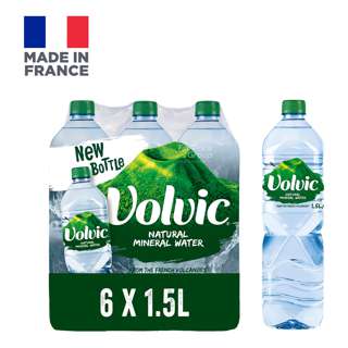 Volvic Natural Mineral Bottle Water