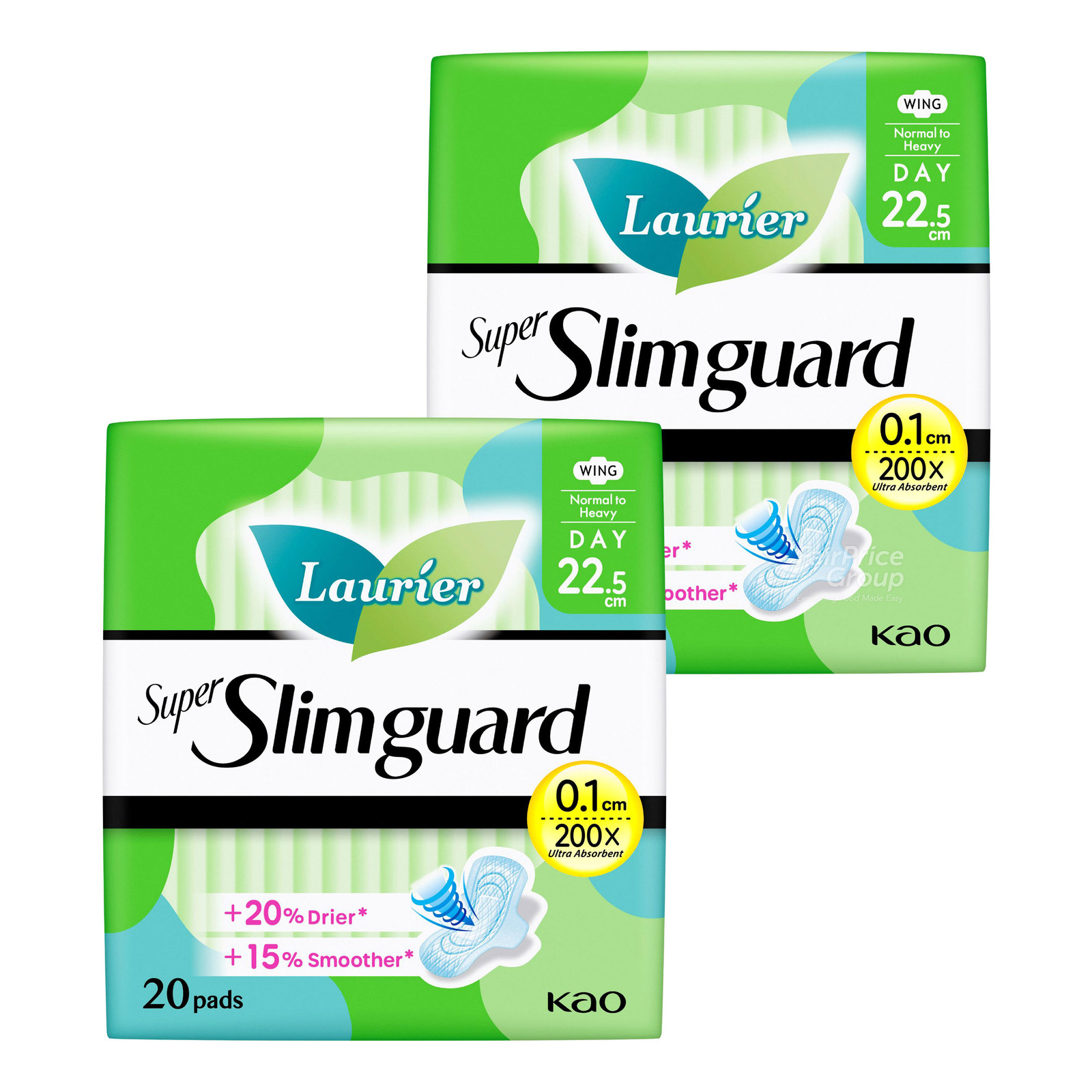 Laurier Super Slimguard Day Pads -Normal Heavy(22.5cm)