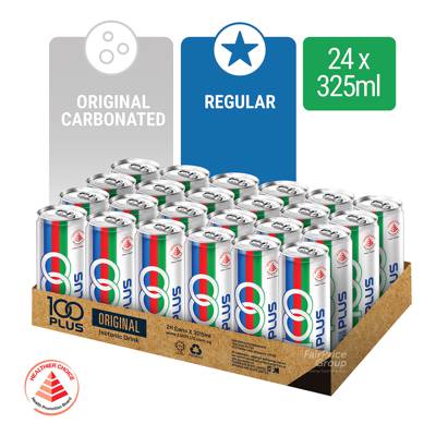 100 Plus Original Isotonic Drink 24 x 325ml