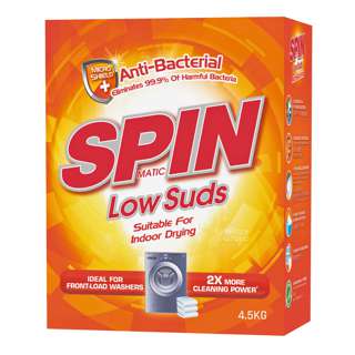 Spinmatic Low Suds Detergent Powder - Anti Bacterial
