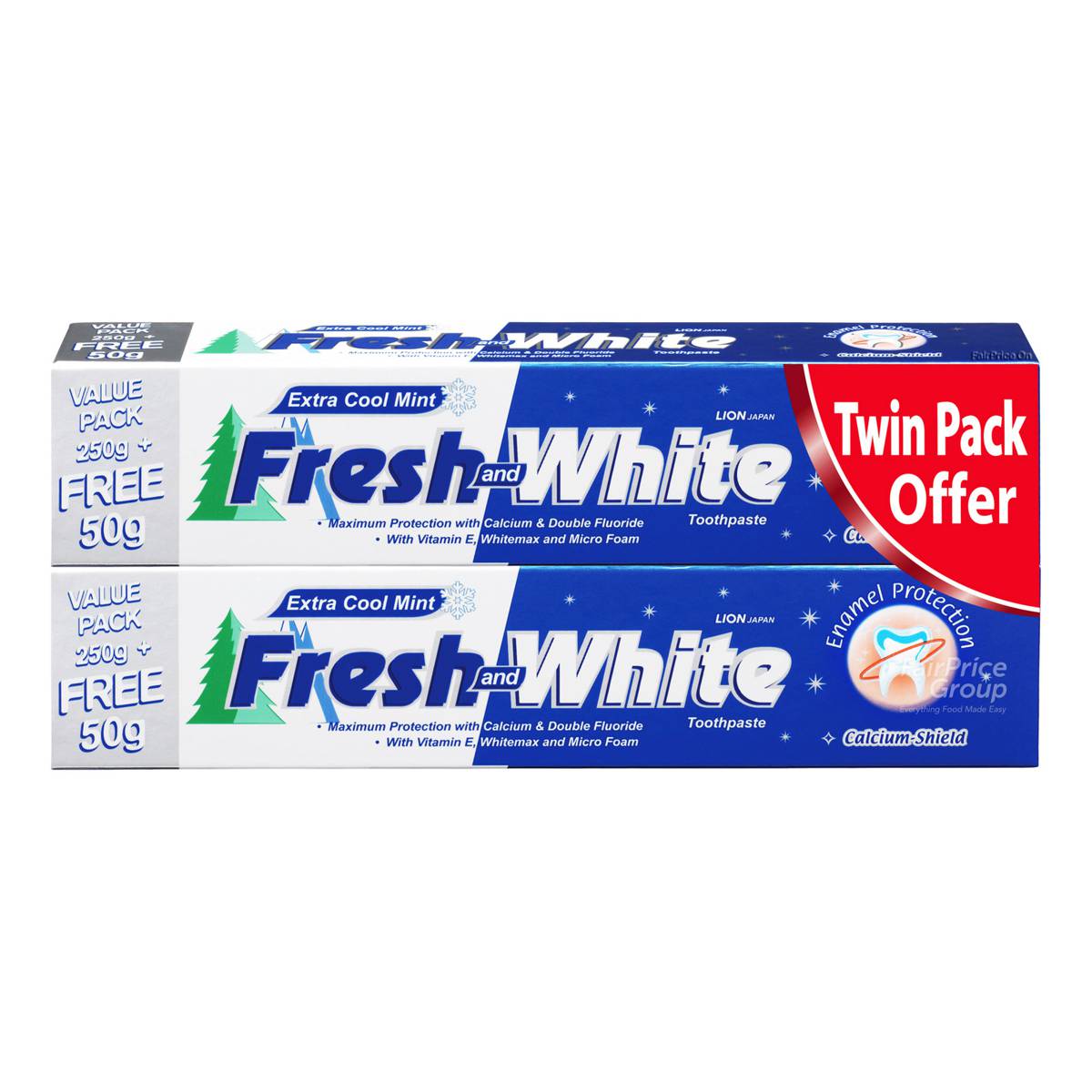Fresh White Toothpaste Extra Cool Mint Ntuc Fairprice