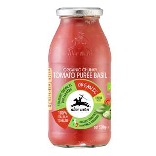 Alce Nero Organic Chunky Tomato Puree - Basil