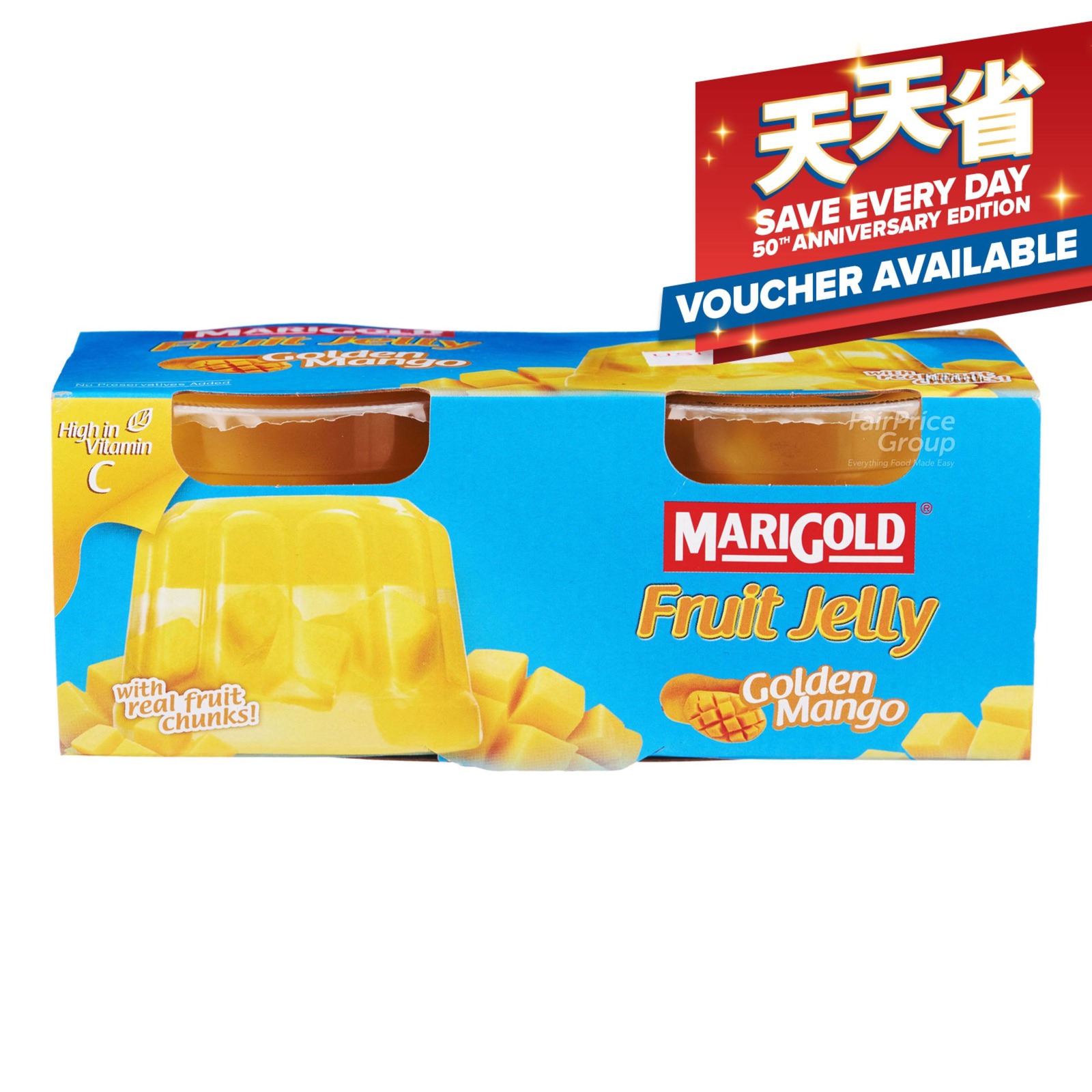 Marigold Fruit Cup Jelly Golden Mango NTUC FairPrice