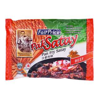 FairPrice Frozen Pak Satay with Gravy - Beef (Pan Fry)