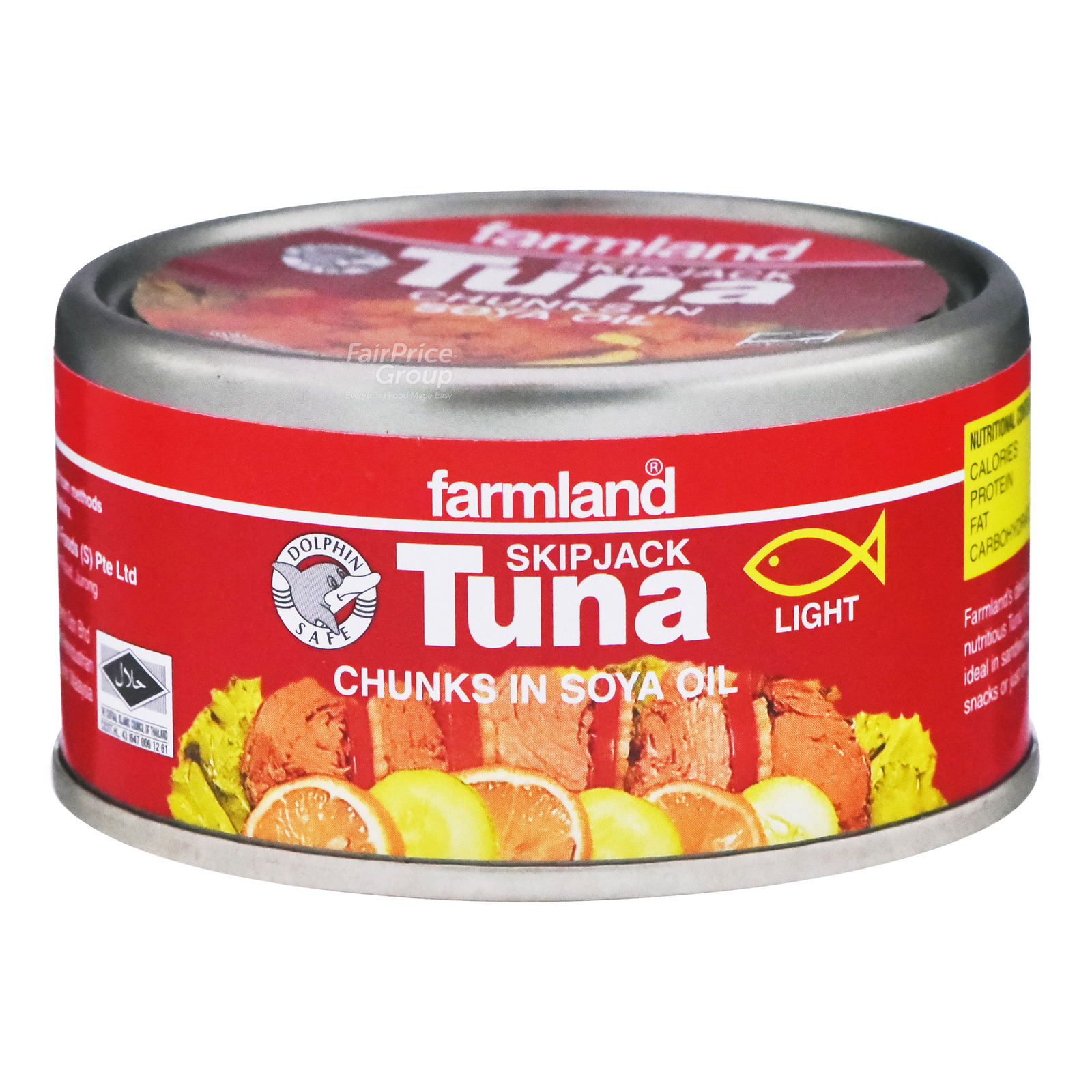 Farmland Skipjack Tuna Chunks in Soya Oil NTUC FairPrice