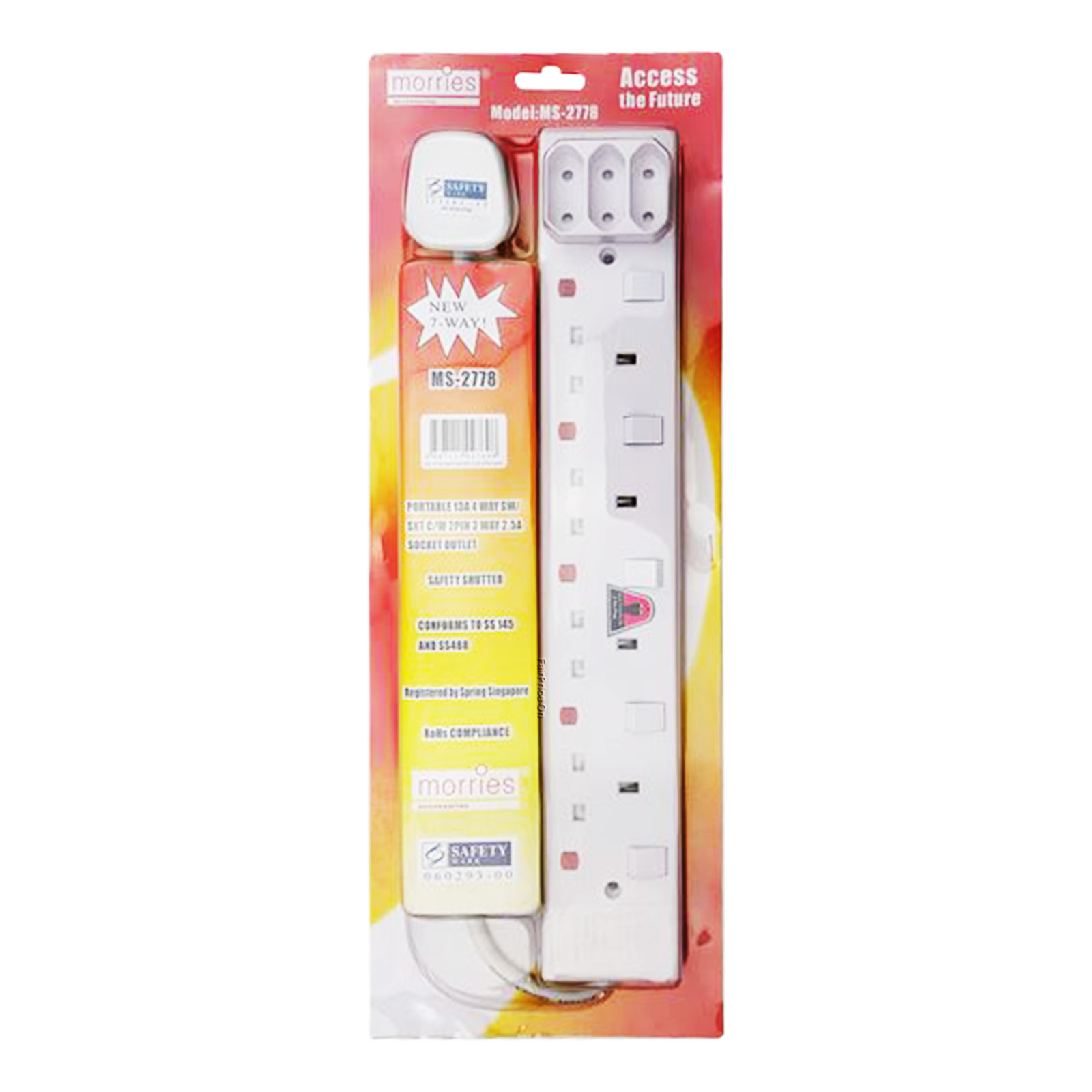 Morries Extension Cord - 7 Way (MS-2778)