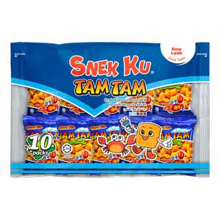 Snek Ku Flavoured Snack - Tam Tam Crab (Mini Pack) Snek Ku Flavoured Snack - Tam Tam Crab (Mini Pack)