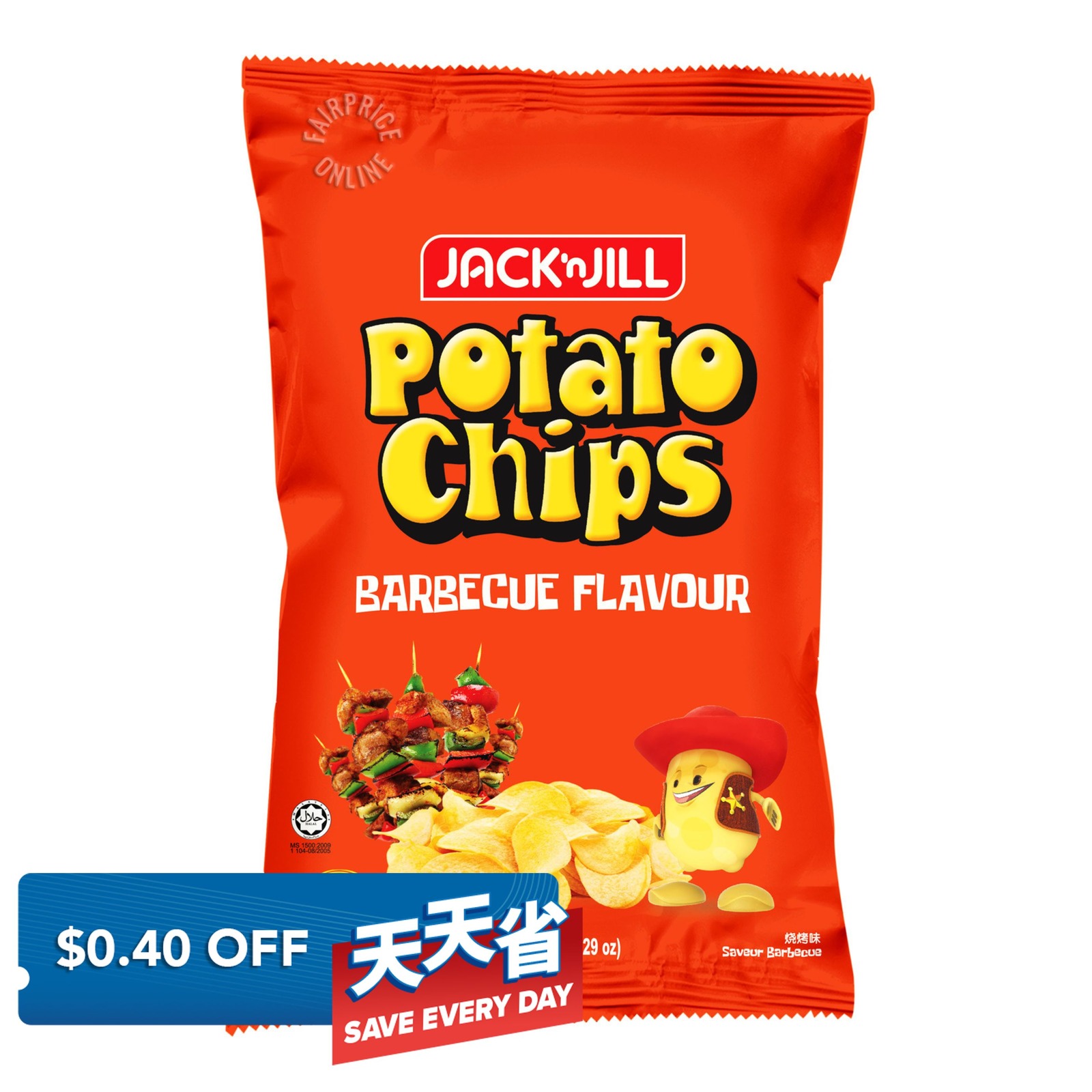 Jack 'n Jill Potato Chips Barbecue NTUC FairPrice