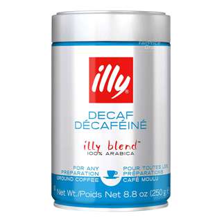 illy Espresso Ground Coffee - Decaffeinated (Smooth)