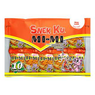 Snek Ku Flavoured Snack - Mi Mi Prawn (MiniPack) Snek Ku Flavoured Snack - Mi Mi Prawn (MiniPack)