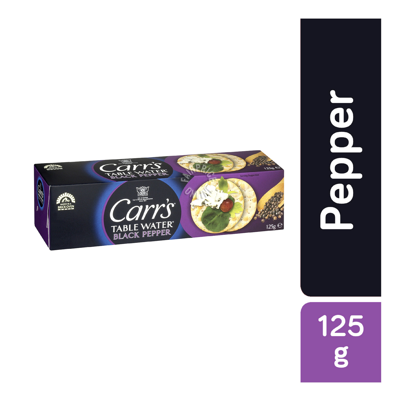 Carr's Table Water Crackers Black Pepper NTUC FairPrice