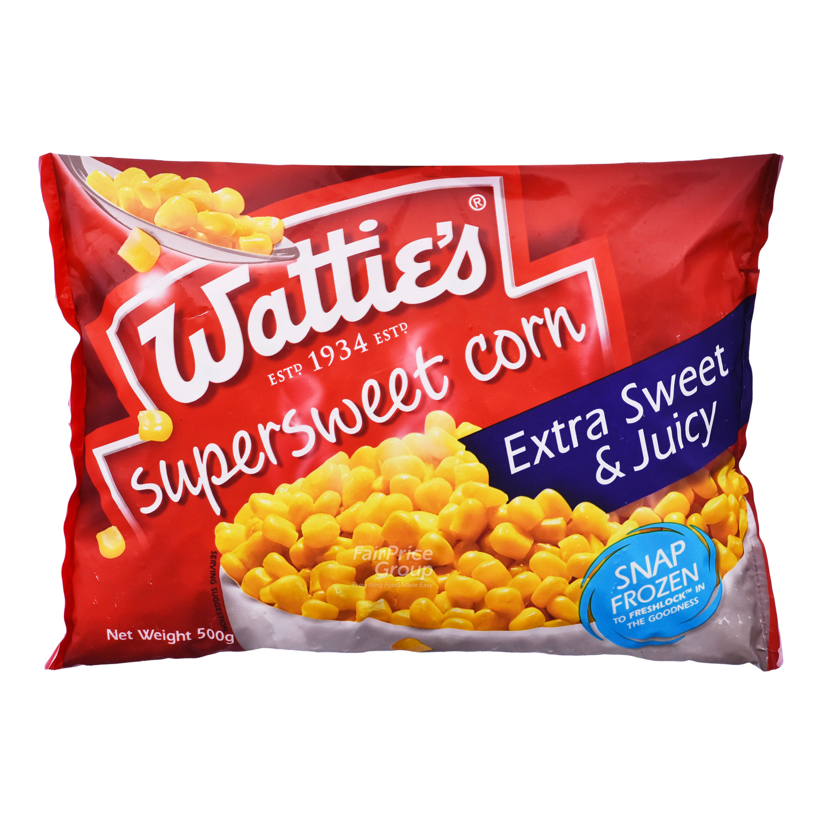 Watties Frozen Super Sweet Corn NTUC FairPrice