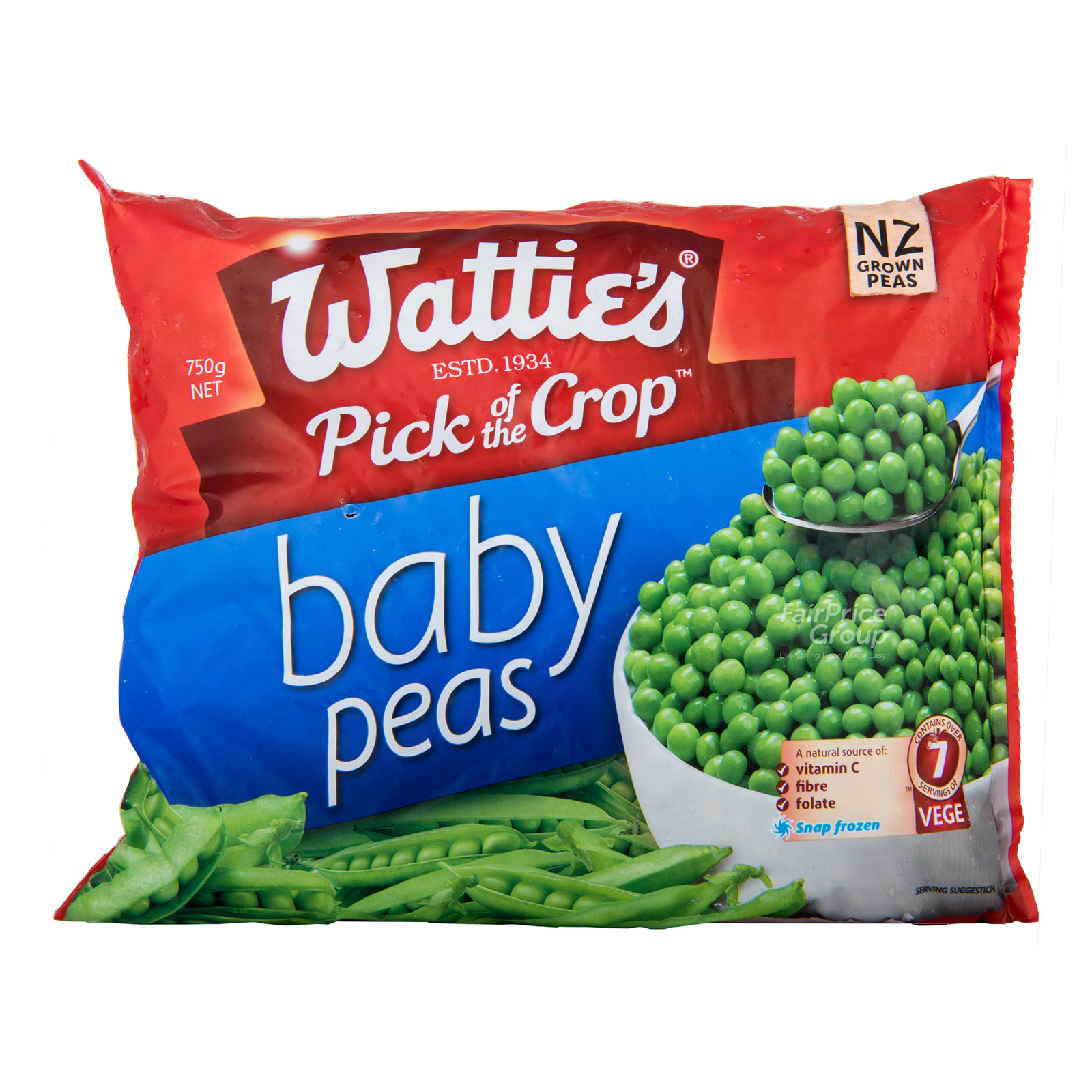 Watties Frozen Baby Peas NTUC FairPrice