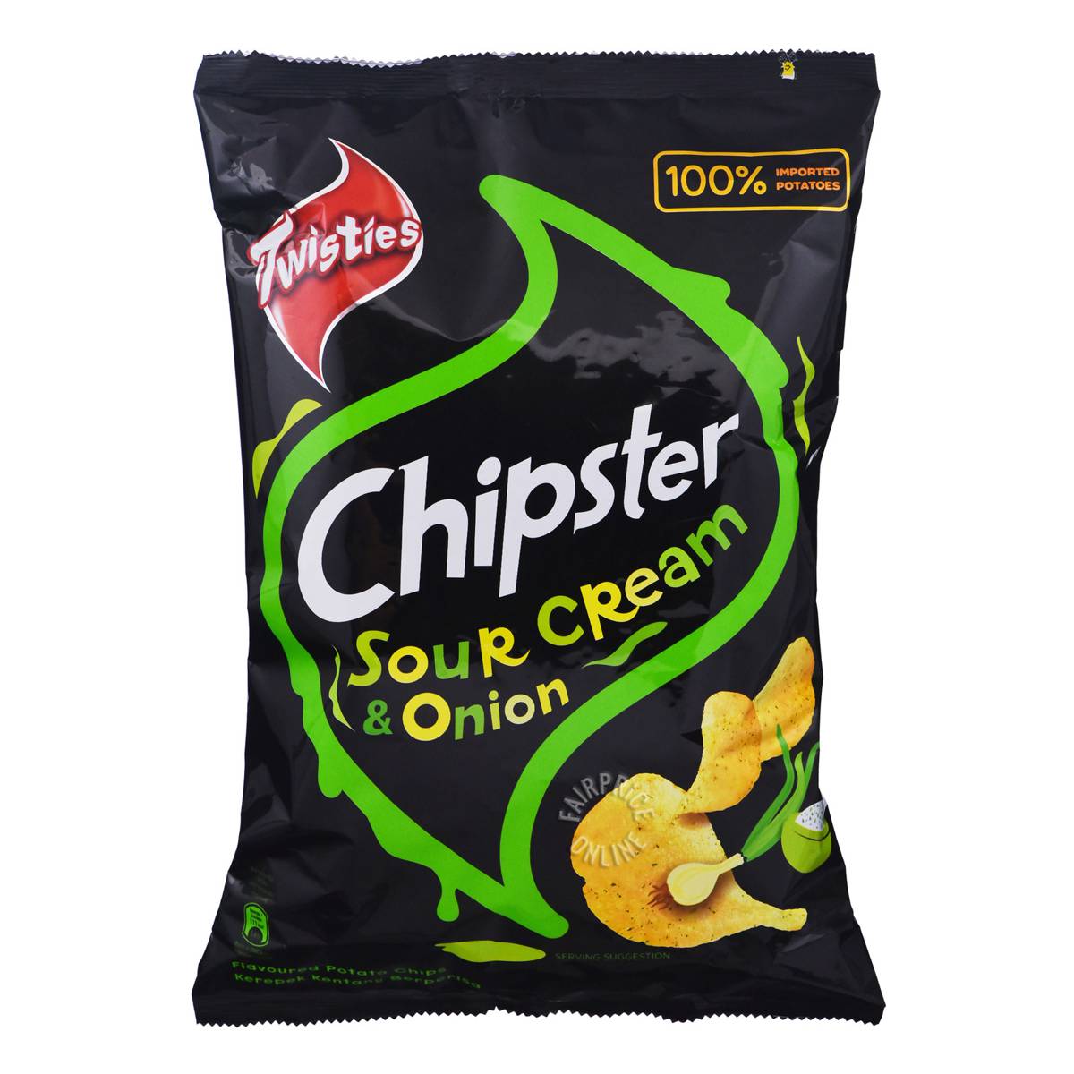 Twisties Chipster Potato Chips Sour Cream Onion Ntuc Fairprice