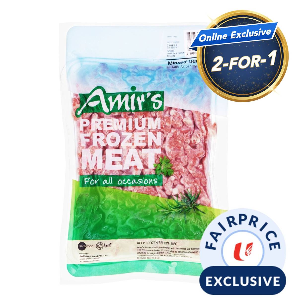 Amir S Premium Frozen Meat Minced Beef Ntuc Fairprice
