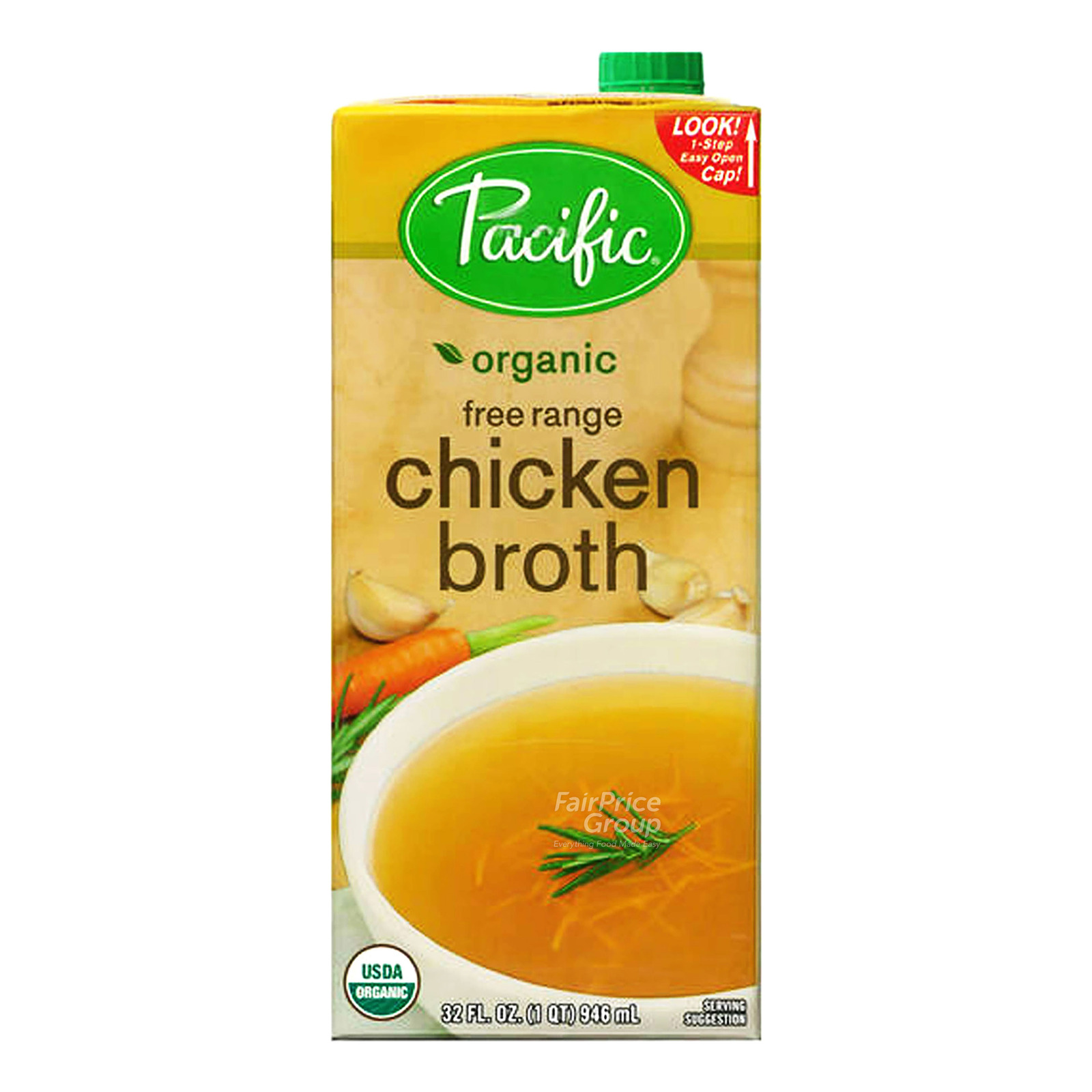 Pacific Organic Broth Free Range Chicken NTUC FairPrice