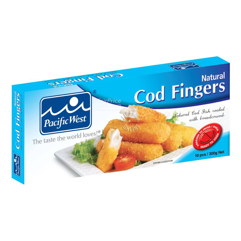Pacific West Frozen Natural Cod Fingers | NTUC FairPrice