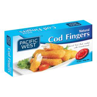 Pacific West Frozen Natural Cod Fingers