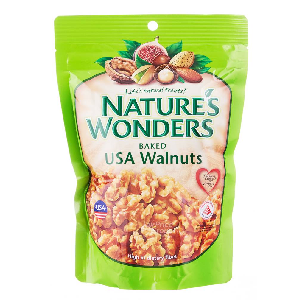 Nature's Wonders Baked Nuts USA Walnuts NTUC FairPrice