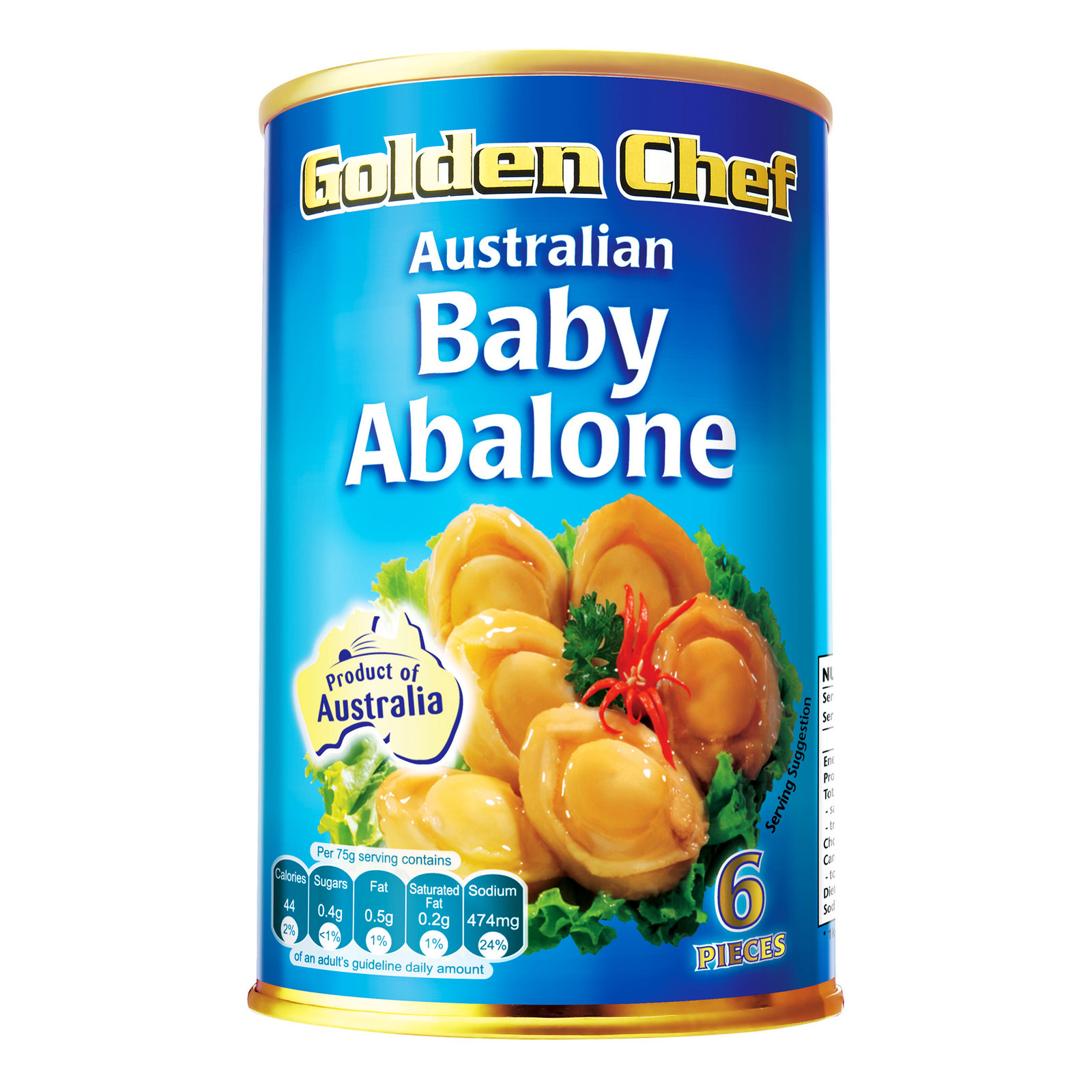 Golden Chef Australian Baby Abalone (6 Pieces)