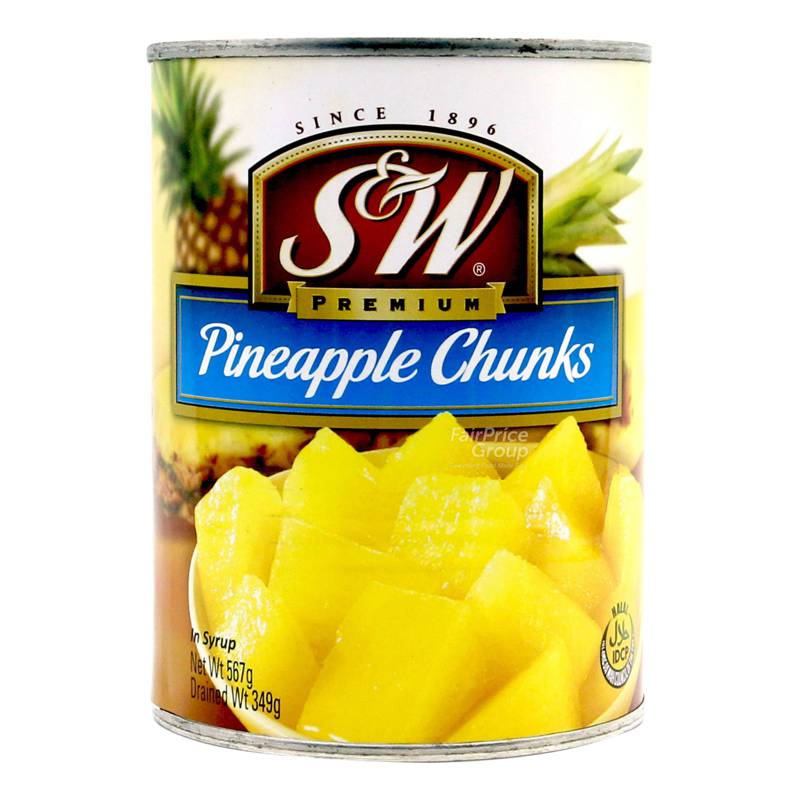 S&W Premium Pineapples Chunks NTUC FairPrice
