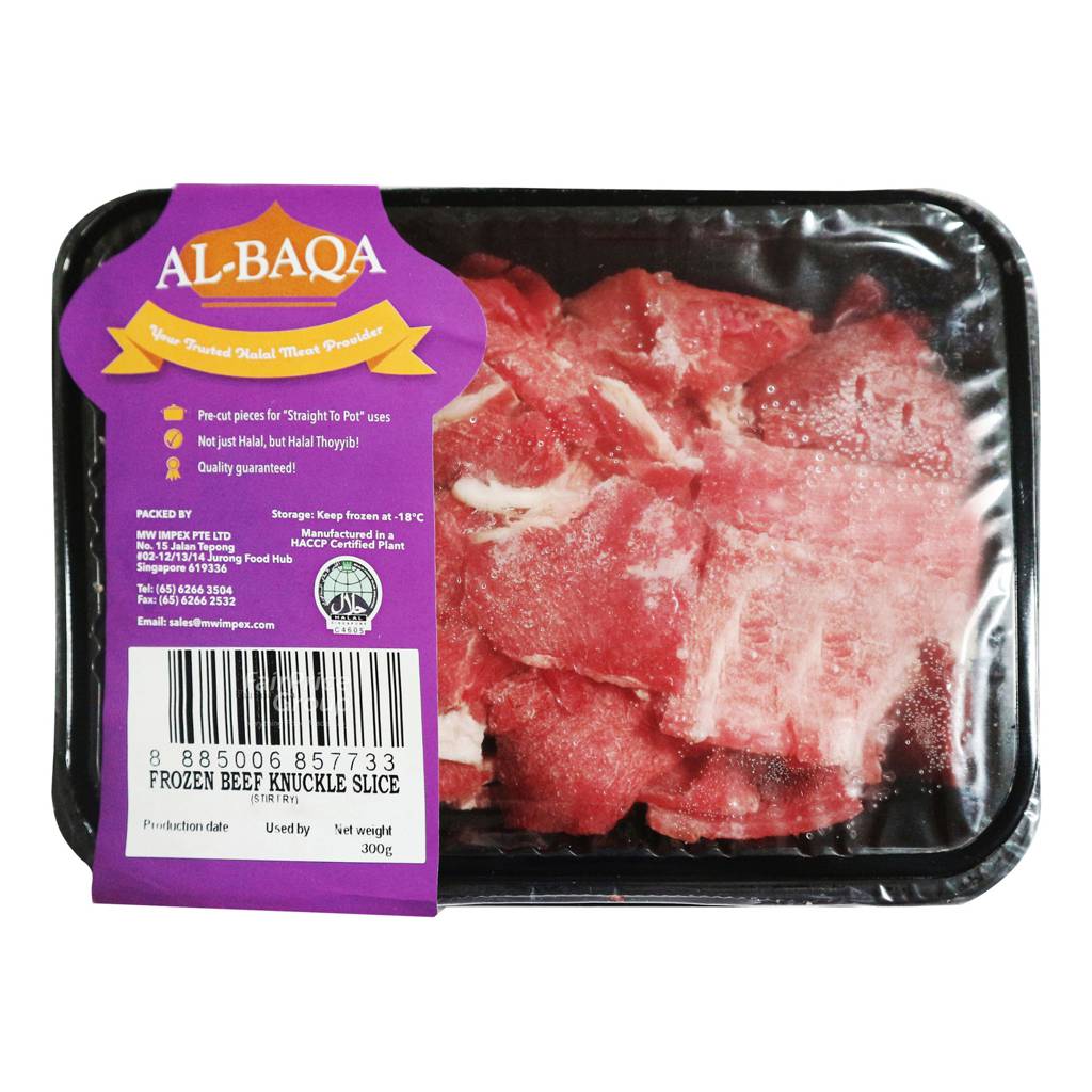 AlBaqa Frozen Beef Knuckle Slice NTUC FairPrice