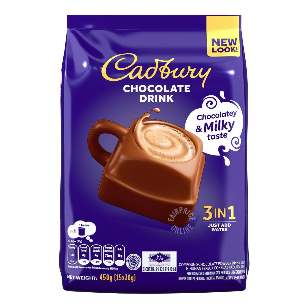 Cadbury 3 In 1 Hot Chocolate Drink Ntuc Fairprice