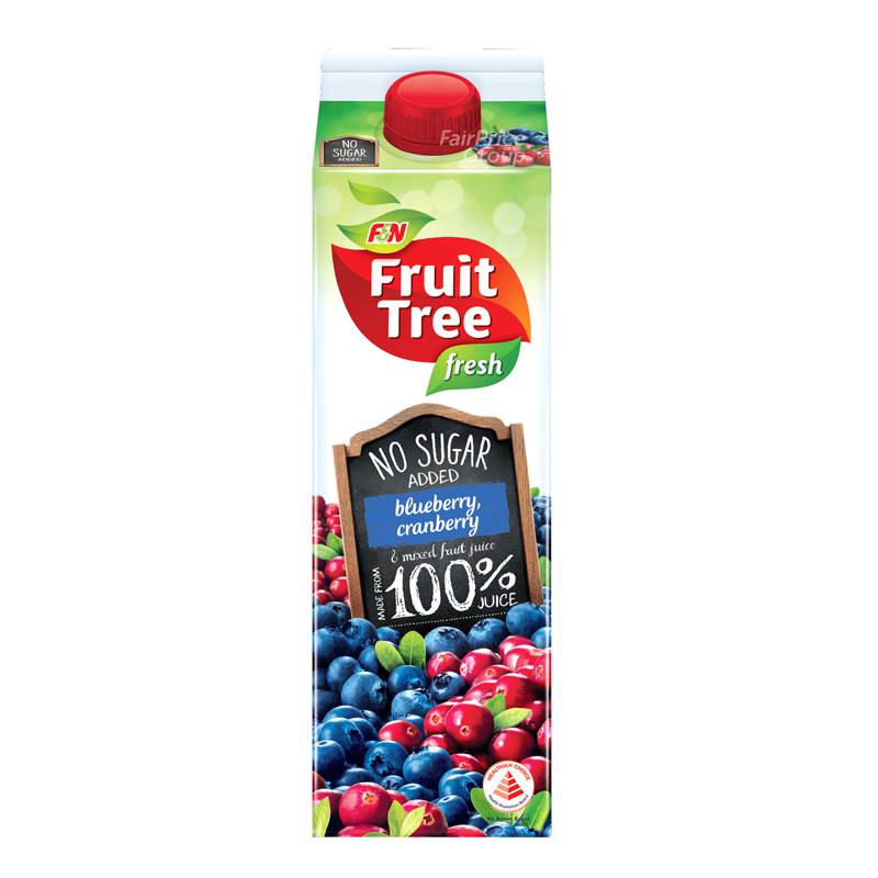 F&N Fruit Tree Fresh No Sugar Added Juice Blueberry & Cranberry