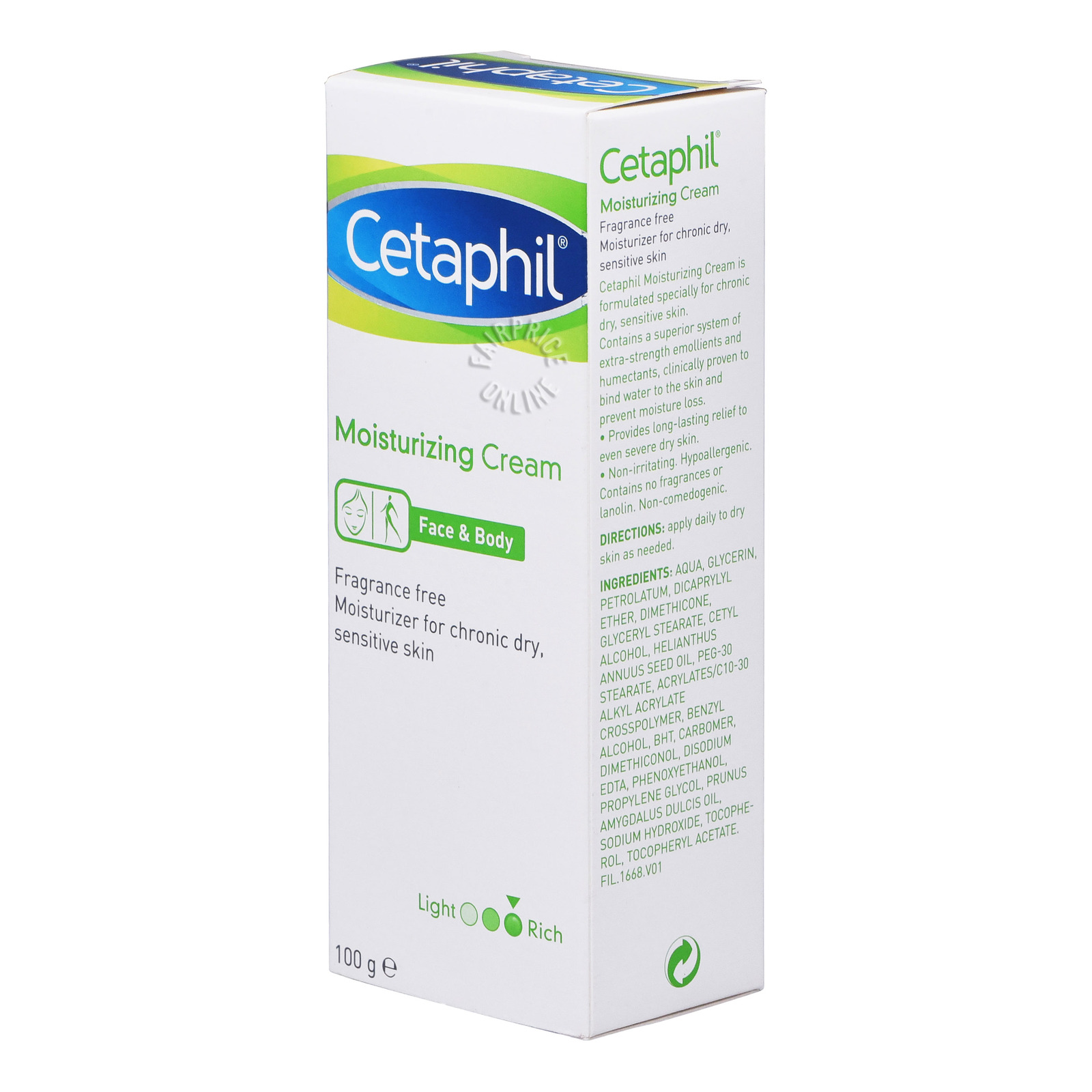 cetaphil moisturizing cream 100g