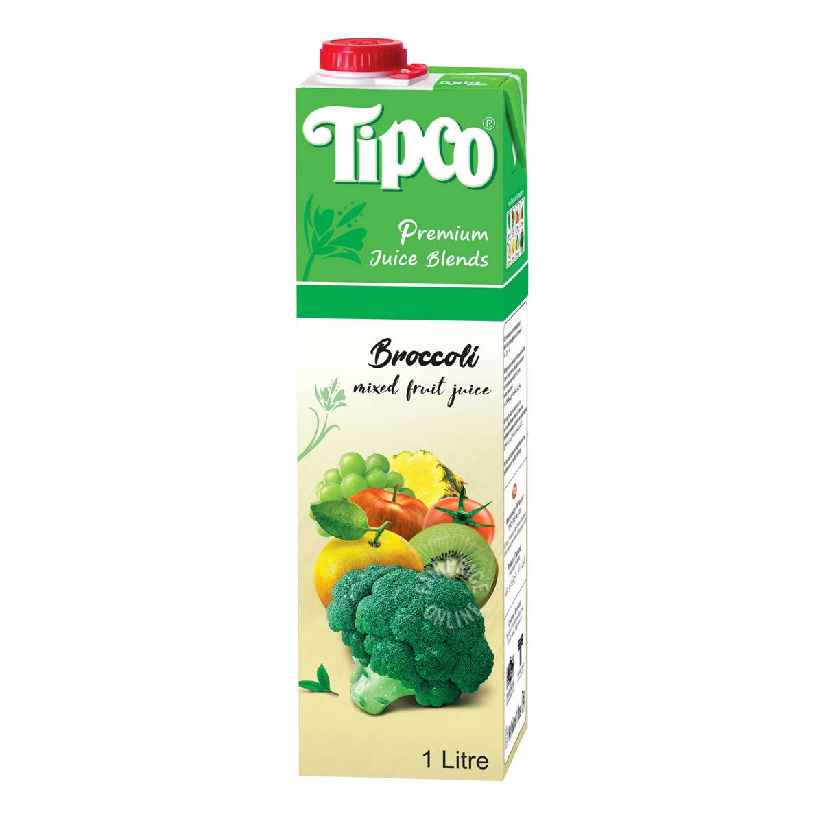 Tipco 100 Veggie Juice Broccoli & Mixed Fruit NTUC FairPrice