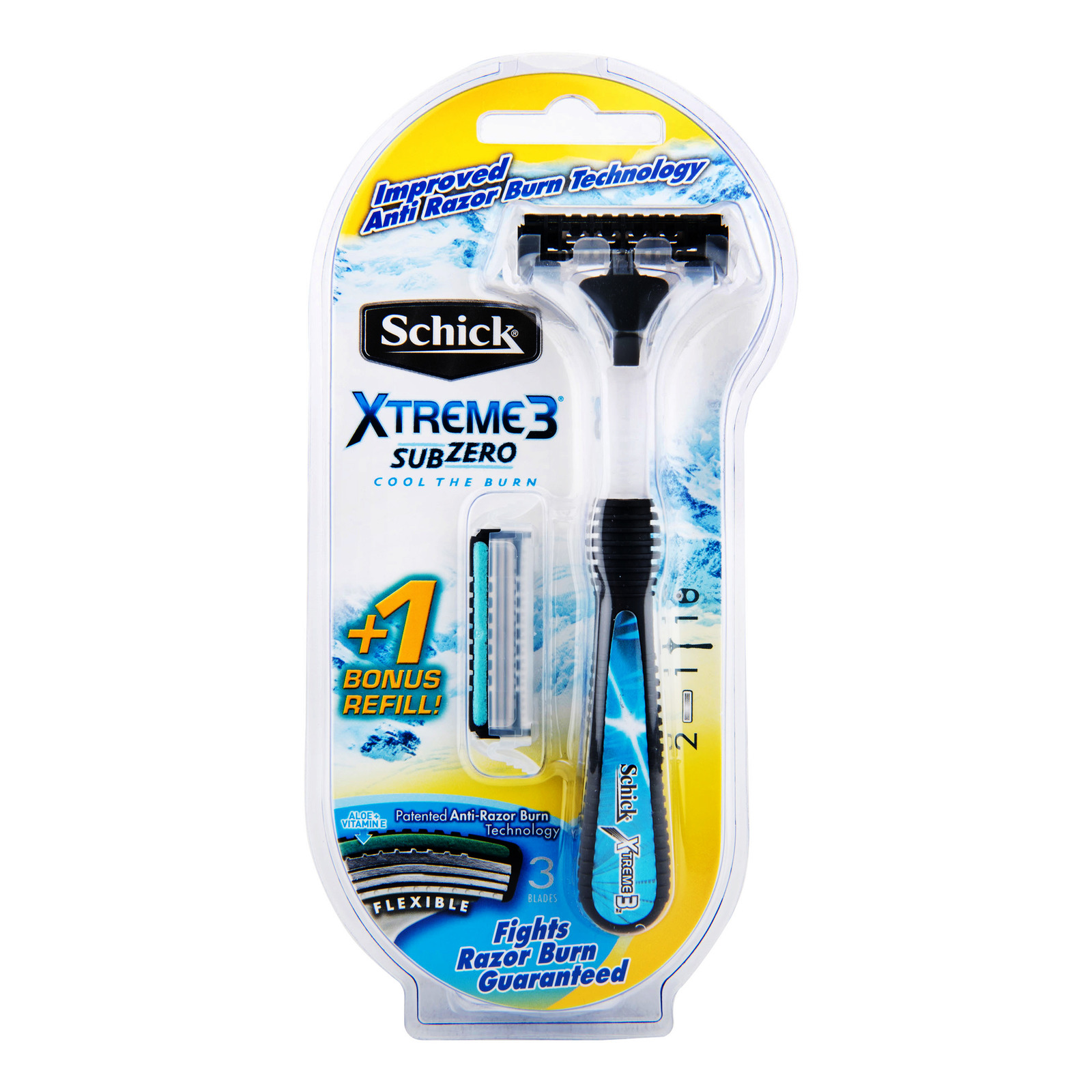 Shiq Razor Schick Razor with Cartridge Refill - Xtreme 3 | NTUC FairPrice