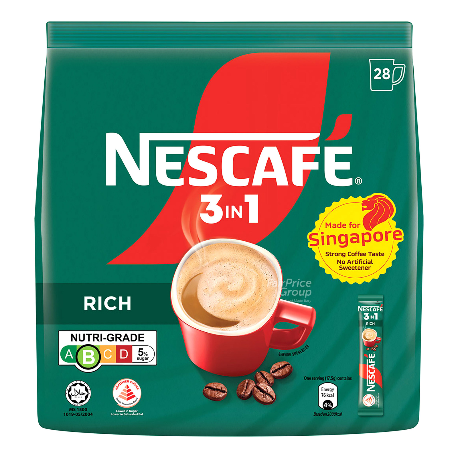 Nescafe 3 in 1 Instant Coffee - Rich | NTUC FairPrice