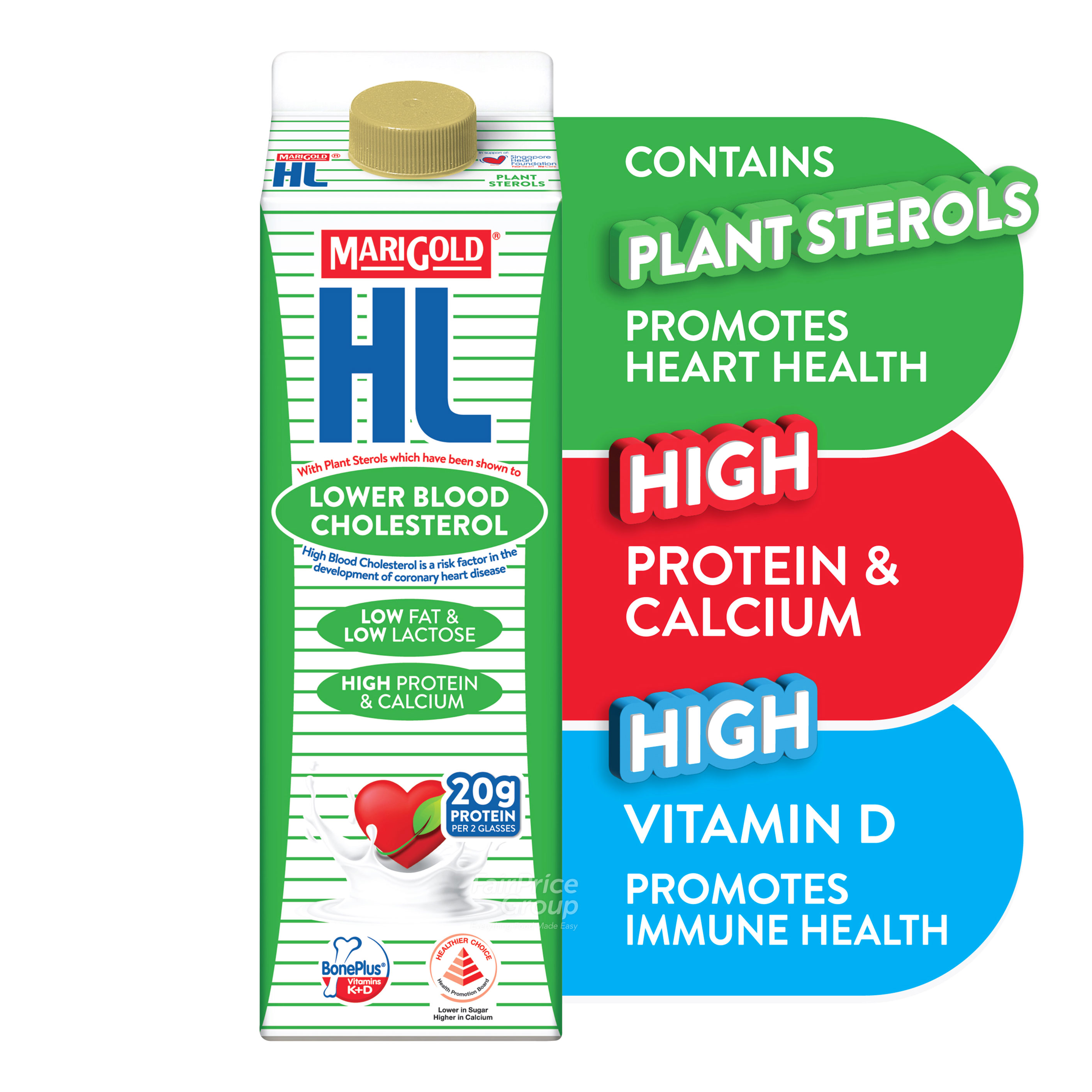 Marigold HL Milk - Plant Sterols | NTUC FairPrice