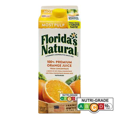 Florida's Natural 100% Orange Juice Most Pulp NTUC FairPrice