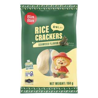 Bin Bin Rice Crackers - Seaweed Bin Bin Rice Crackers - Seaweed