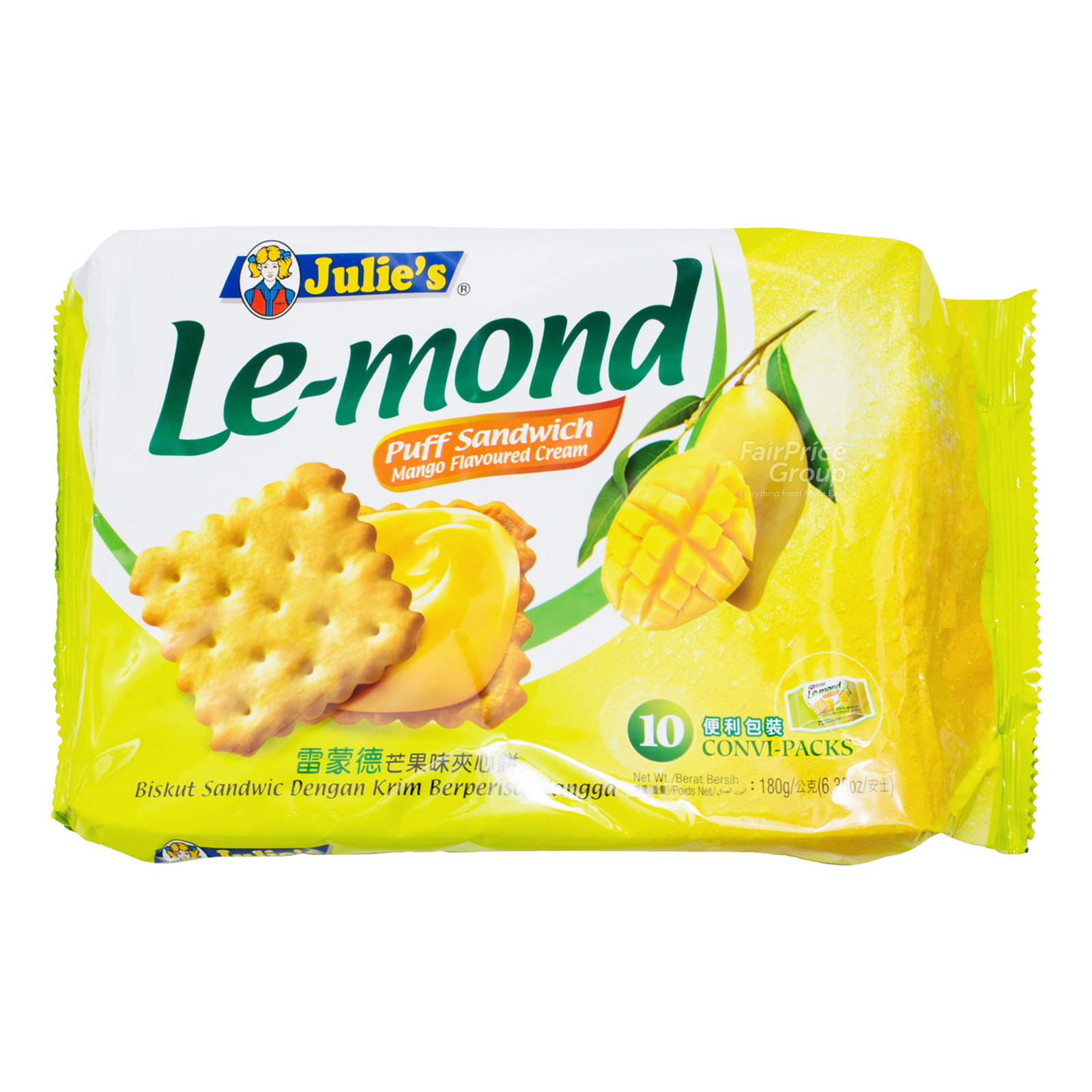 Julie's Le-Mond Sandwich Biscuits - Mango