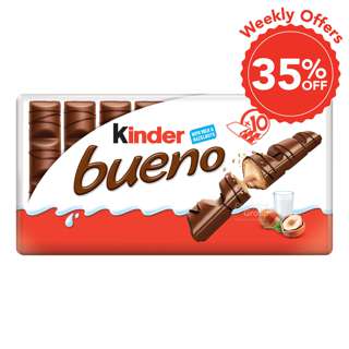 Kinder Bueno Chocolate Wafer Bar - Milk T2x10 Valuepack