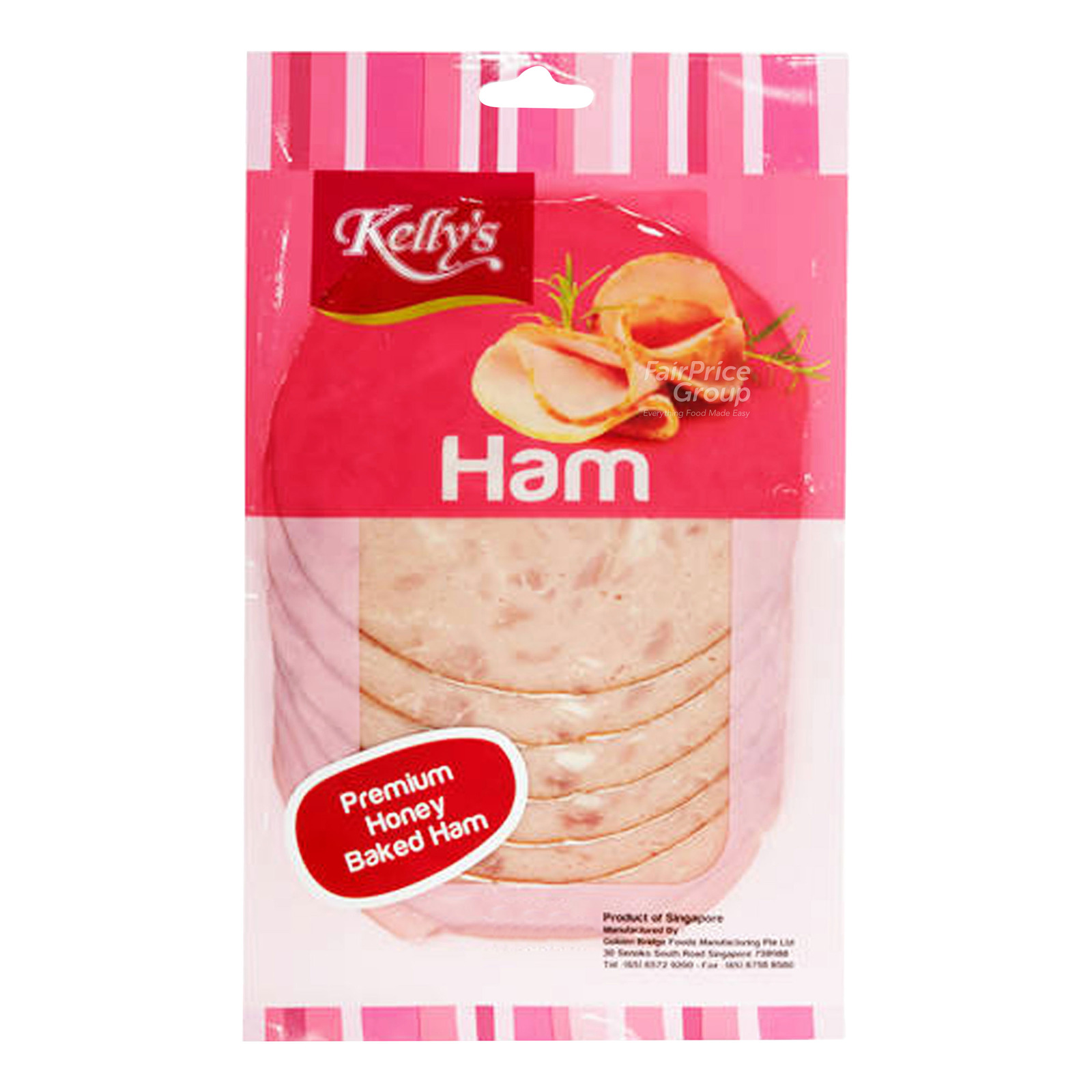 Kelly's Sliced Ham Premium Honey Baked NTUC FairPrice