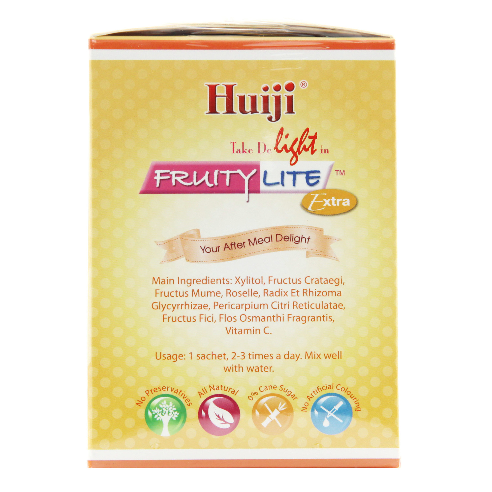 Huiji Fruity Lite Drink Sachets Extra NTUC FairPrice