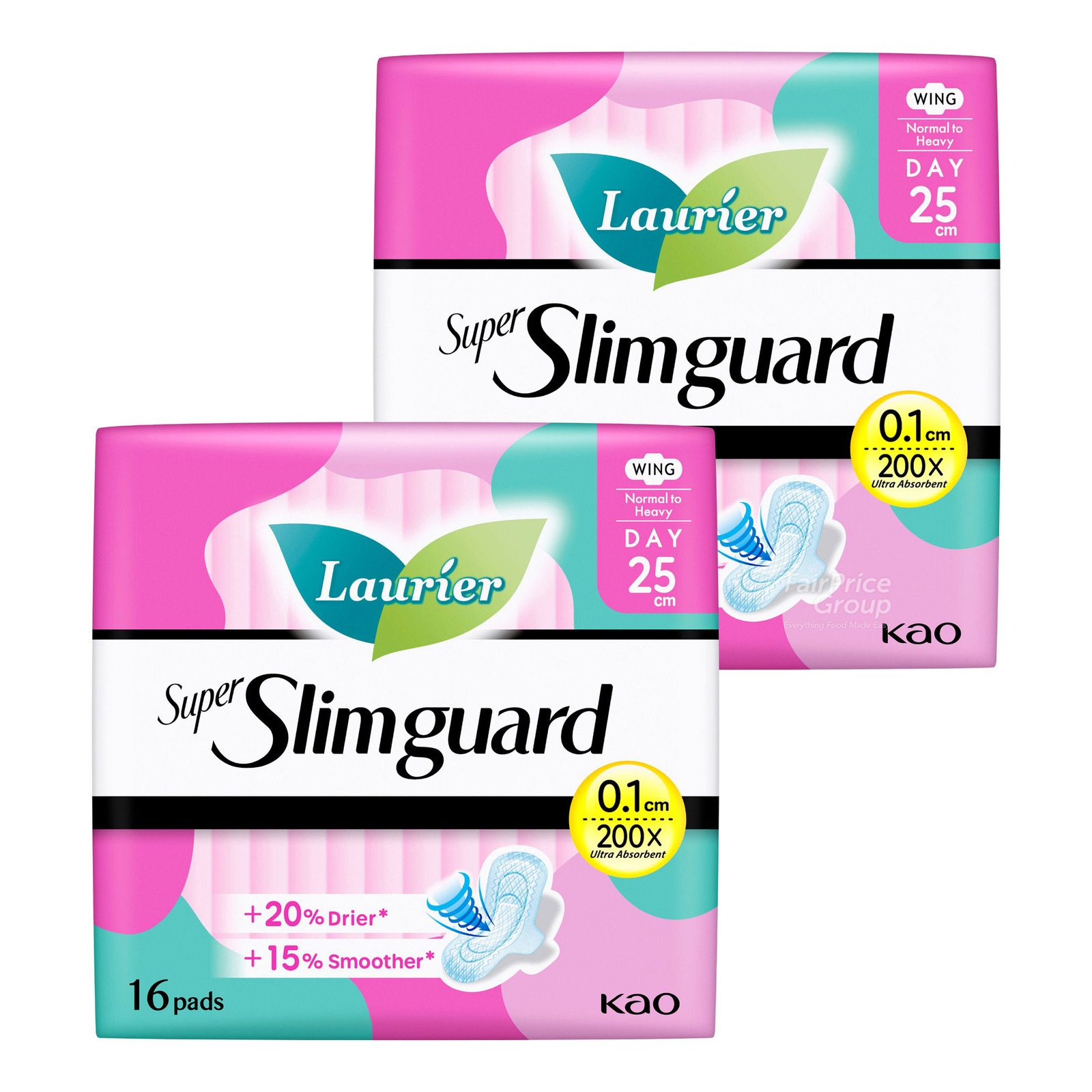 Laurier Super Slimguard Day Pads - Normal Heavy (25cm)