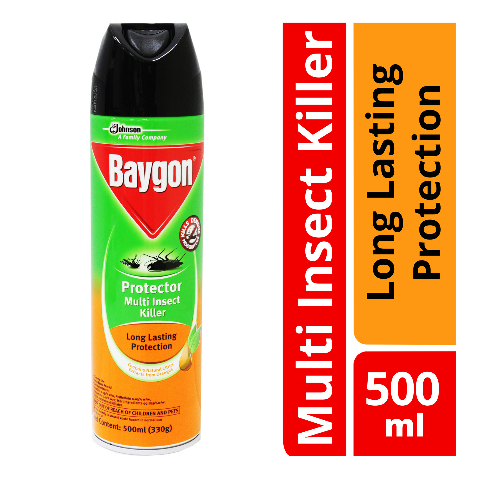 Baygon Protector Multi Insect Killer - Long Lasting Protection