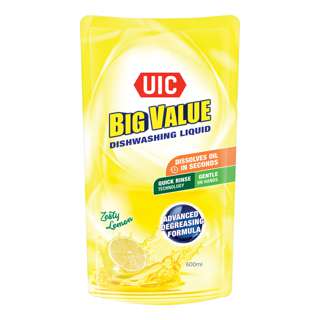 UIC Big Value Natural Dishwashing Liquid Refill - Lemon