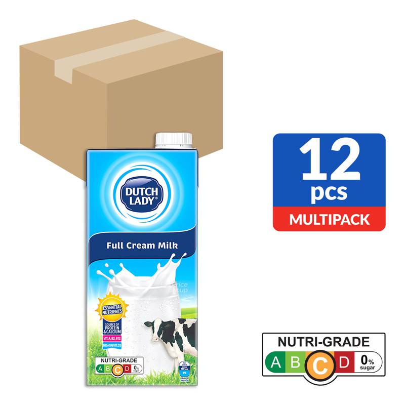 Dutch Lady UHT Milk Full Cream (Plain) NTUC FairPrice
