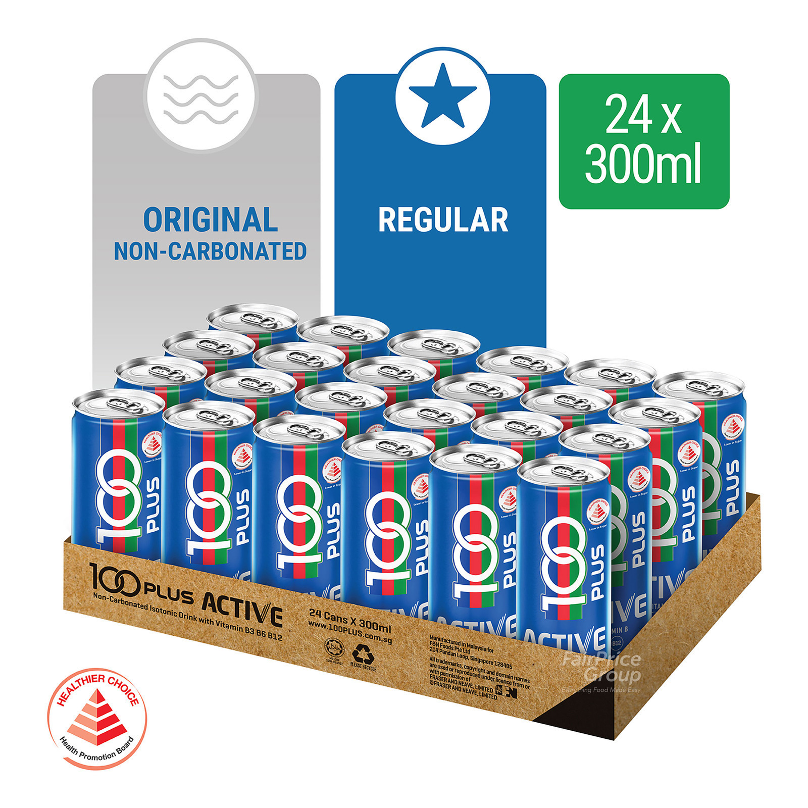 100 Plus Isotonic Can Drink - Active