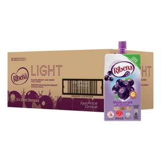 Ribena Blackcurrant Fruit Packet Drink - Less Sweet Ribena Blackcurrant Fruit Packet Drink - Less Sweet