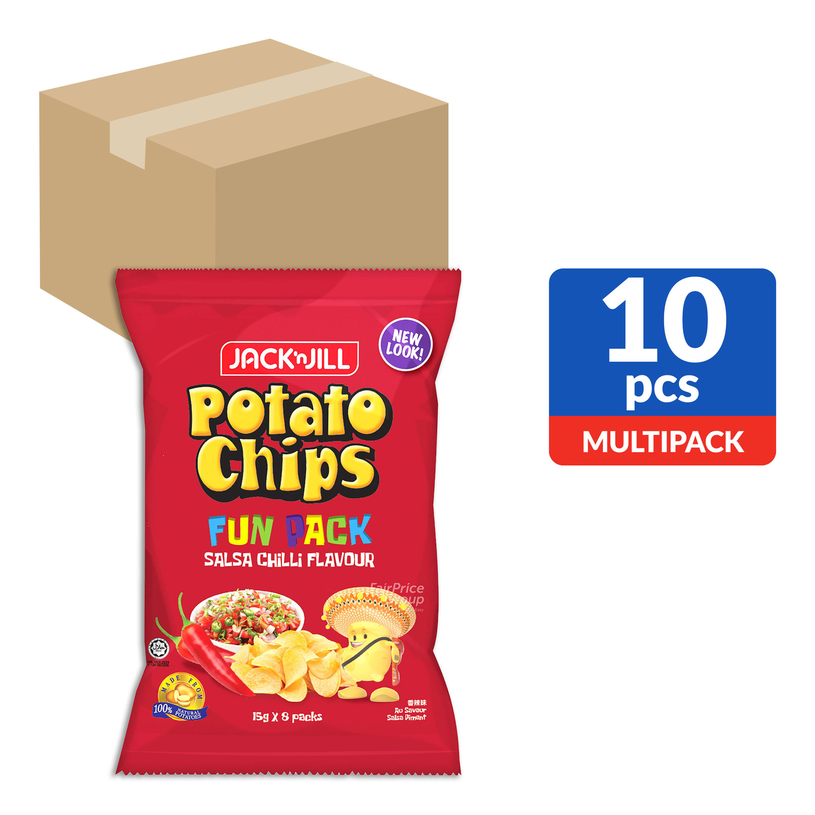 Jack 'n Jill Potato Chips Salsa Chili (Funpack) NTUC FairPrice