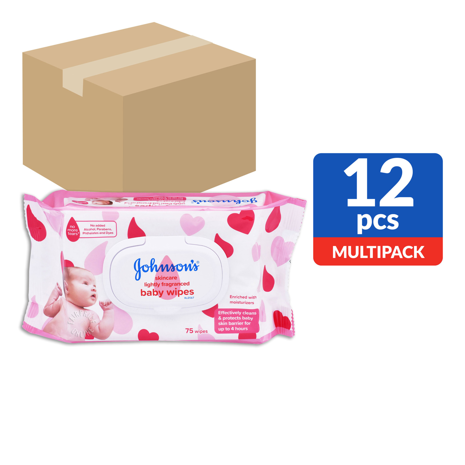 Johnson's Baby Wipes - Lightly Fragranced