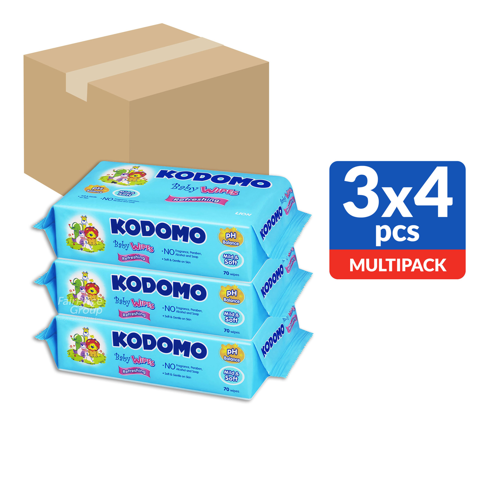 Kodomo Baby Wipes - Refreshing