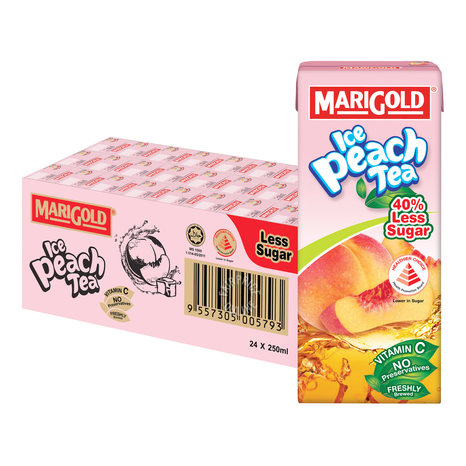 Marigold Packet Drink - Ice Peach Tea (Less Sweet)